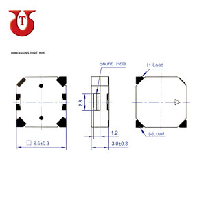 Zumbador y transductor magnético SMD de 8mm, alta calidad, bajo precio, amplio rango de temperatura de operación - Product Image 2