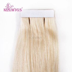 Extensions de cheveux KSWIGS Premium Classic Tape Ins, cheveux humains vierges, lisses et soyeux, invisibles, cuticules intactes, qualité salon. - Product Image 3