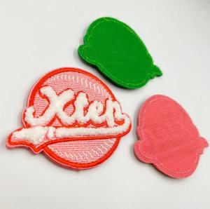 Custom Polyester Patches Chenille Patch with <strong>velcro</strong> Backing Flower <strong>Iron</strong> on Backing - Product Image 2