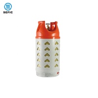 Bouteilles de GPL portables SEFIC de haute qualité en composite, 15 kg, avec revêtement en HDPE et enveloppe en fibre de verre, pour la cuisson