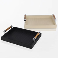 Plateau en bambou d'aromathérapie de luxe - Rangement pour cosmétiques et parfums, plateau de bureau décoratif multifonctionnel
