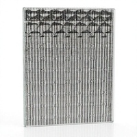 Panneau de verre décoratif stratifié avec maille métallique semi-transparente pour applications de cloisons et de portes (épaisseur 5 mm)