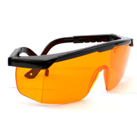 Lunettes de protection anti-UV bleues 100% UVC, réglables, EN207 en solde, 190-490 nm