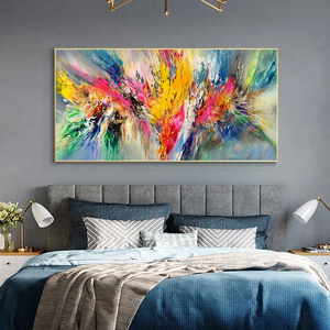 Dipinto a Olio su Tela con Paesaggio Astratto di <span class=keywords><strong>Nuvole</strong></span> Colorate, Poster e Stampe d'Arte da Parete per Soggiorno, Decorazione Casa - Product Image 5