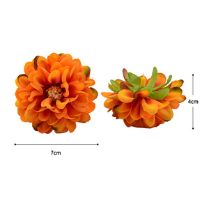 Fleurs artificielles en soie Dahlias de Dongchen Crafts, décorations pour mariage et maison, multicolores, diamètre 7 cm - Product Image 5