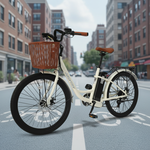 Vélo Électrique Urbain pour Femme, 26 Pouces, 7 Vitesses, Batterie Lithium 36V 250W, Vélo de Ville Électrique pour Adultes, Vente en Gros à Prix Abordable - Product Image 3