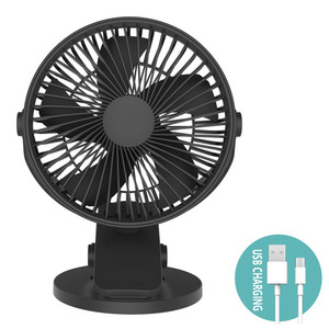 2024 nouveau 2000mAh personnalisé <span class=keywords><strong>petit</strong></span> USB Mini Clip ventilateur sans fil muet <span class=keywords><strong>grand</strong></span> vent double électrique longue Endurance ventilateur de bureau - Product Image 6