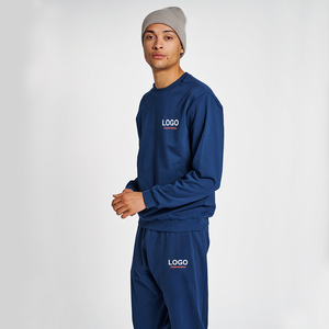 Unisex Dikişsiz Özel Tasarım Sonbahar Kış Sıcak 2 Parça Eşofman Takımı Uzun Kollu Bisiklet Yaka Jogging Takımı Büyük Beden Günlük Spor Giyim - Product Image 2