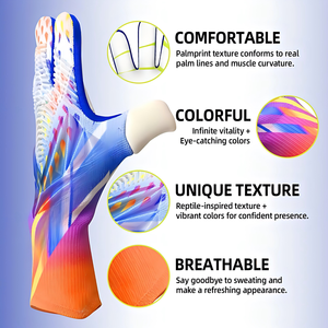 <span class=keywords><strong>Gants</strong></span> <span class=keywords><strong>de</strong></span> <span class=keywords><strong>gardien</strong></span> <span class=keywords><strong>de</strong></span> <span class=keywords><strong>but</strong></span> <span class=keywords><strong>de</strong></span> <span class=keywords><strong>football</strong></span> pour adultes unisexes, entraînement, caoutchouc respirant, antidérapants avec protection des doigts. <span class=keywords><strong>Gants</strong></span> d'équipement sportif - Product Image 6