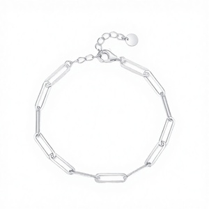 Wholesale 925 Sterling Silver Zircon Charm <b>Adjustable</b> <b>Bracelet</b> for Women Trendy Gift for Birthday Valentine's Day - Product Image 3