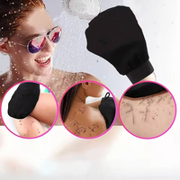 Gants de bain rectangulaires pour enfants en rayonne écologique avec logo personnalisé, texture rugueuse, exfoliants pour une nettoyage en profondeur de la peau, style marocain