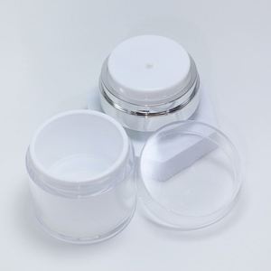 Pot à pompe sans air 15/30/50g, flacon vide en acrylique pour crème, rechargeable, cosmétique, facile à utiliser, conteneur portable, outils de maquillage de voyage - Product Image 5