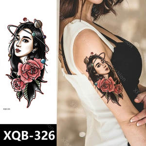 Pegatinas de <span class=keywords><strong>tatuaje</strong></span> temporal para piernas y brazos de León, belleza de acuarela, brazo grande, animales pequeños, pegatinas de <span class=keywords><strong>tatuaje</strong></span> para hombres y mujeres, para hombre y mujer - Product Image 5