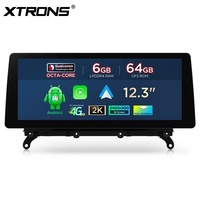 Reproductor de Android para Auto de 12.3 Pulgadas para BMW X3 F25/X4 F26 2014-2016 NBT Qualcomm 665 6+64GB 4G Pantalla 2K CarPlay Inalámbrico CE-XTRONS