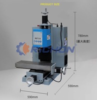 Xk7113a/B /D Kleine Cnc Freesmachine Met Mach 3 Voor Zachte Metalen Bewerking Training Dro Boorfreesmachine Voor Diy Hobby