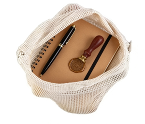 Bolsas de Malla de Algodón Reutilizables y Ecológicas con Cordón, Tamaño Pequeño para Verduras y Frutas, Solución Ecológica para Compras - Product Image 3