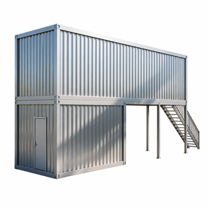 Structure en acier modulaire surélevée à double étage sur mesure, panneaux <span class=keywords><strong>sandwich</strong></span> pour conteneurs, portes et fenêtres en alliage d'aluminium - Product Image 3