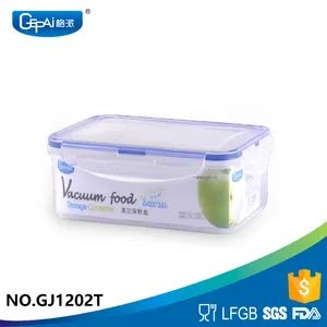 Recipiente de comida de plástico para mantener fresco seguro para microondas hermético de alta calidad rectangular pequeño
