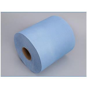 The Industrial Wipes Large Roll Blue Single Layer <b>Dust</b> Removal Absorbent Non-Woven Disposable Cleaning <b>Cloth</b> - Product Image 1