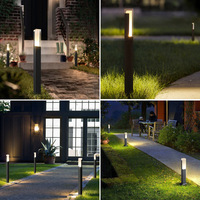 Luz de Jardín Impermeable para Paisajismo y Senderos, Lámpara de Poste LED de Lujo Moderno, Luz de Césped LED para Exteriores
