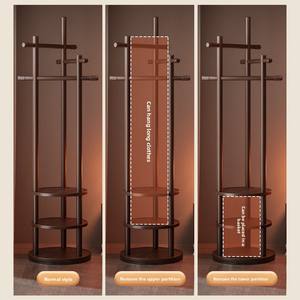Perchero Giratorio de Bambú de Diseño Moderno con Ganchos Multinivel, Perchero Simple para <span class=keywords><strong>Entrada</strong></span> de Dormitorio o Apartamento - Product Image 5