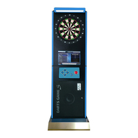 Machine de jeu d'arcade commerciale à monnayeur, jeu de fléchettes électronique sur pied avec écran LED pour bar