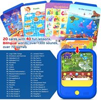 Tablette éducative Montessori pour enfants de 3 à 5 ans, jouet en plastique ABS, alimenté par piles, forme de perle, alphabet, chiffres, musique