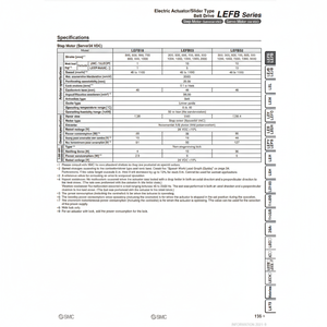 Produit Actionneur électrique pneumatique SMC LEFB16T-500-S3AN1 vérins - Product Image 1