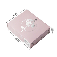 Caja de Envío Plegable Rosa Personalizada con Logotipo en Lámina Plateada, Cartón Corrugado Plegable para Cosméticos, Cuidado de la Piel, Embalaje de Pequeños Regalos