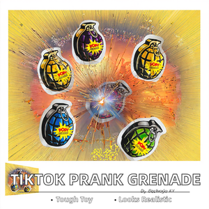 Tiktok virus tự nổ bom prank đồ chơi thực tế trò đùa với lựu đạn nhựa sợ gói lứa tuổi 7-14 + 8x6cm - Product Image 2