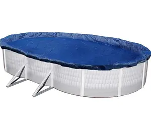 Copertura invernale per piscina LDPE peso leggero 15ftx30ft copertura invernale per piscina ovale fuori terra