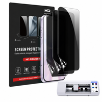 Machine de découpe de films hydrogel mats anti-espion HD personnalisés en gros pour protecteurs d'écran de téléphones mobiles Samsung S24 S25 Ultra
