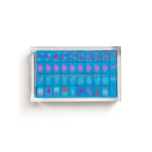 Boîte de rangement et de présentation en acrylique transparente pour tuiles de Mahjong américain, modèle Pearl Luxury Sunday White Lotus <span class=keywords><strong>Miss</strong></span> Bespoke Christmas - Product Image 1
