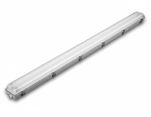 Potente y Fiable Lámpara de Techo de Alta Potencia Resistente al Agua y al Polvo STAGNA PC+PC 2X58, Luz de Barra IP65 4100K Neutra - Product Image 1
