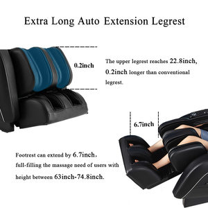 Rongtai & Morningstar High Back Full Body Tall Massage Office <b>Chair</b> Real <b>Leather</b> Premium Comfort & Relaxation - Product Image 3