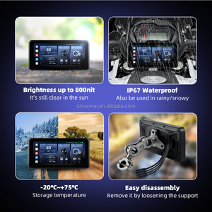 Pantalla de Navegación para Motocicleta de 6.25 Pulgadas con BT, DVR, Carplay, BSD, Pantalla Dividida Extraíble, Inalámbrica, TPM, CarPlay, Android, GPS - Product Image 6