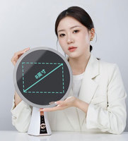 VERCON AI Smart Beauty Magic Mirror Salon Iluminación LED Pantalla táctil ajustable Bluetooth Prueba virtual Corte de pelo