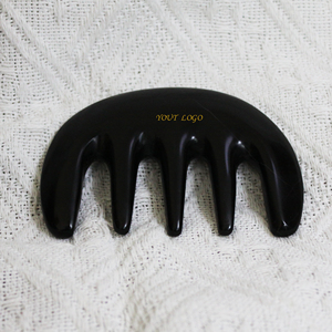 Tabla de Gua Sha de Piedra Bian Natural, Masajeador de Jade para SPA, Acupuntura, Raspador Corporal, Herramienta de Belleza Facial - Product Image 2