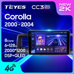 <span class=keywords><strong>TEYES</strong></span> CC3 2K para Toyota <span class=keywords><strong>Corolla</strong></span> E130 E120 2000 - 2004 Radio de Coche Reproductor Multimedia de Video Navegación Estéreo GPS Android 10 - Product Image 1