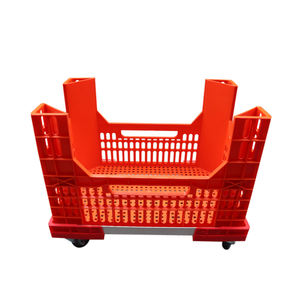 Carrito de plataforma de plástico con ruedas de aluminio, carrito móvil para caja de rotación de plástico, gran oferta - Product Image 4