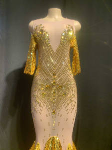 Novance Y1674 para mujer 2021 de moda Sexy de lentejuelas de cola de pescado de Champagne de dama de honor vestidos de Color Coral boda <span class=keywords><strong>Prom</strong></span> vestido de fiesta - Product Image 4