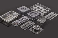 Boîte en plastique PP pliable personnalisée, recyclable, transparente, avec revêtement UV, pour l'emballage de gadgets électroniques, de petits articles de consommation, vente au détail