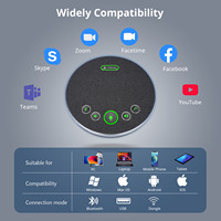 Haut-parleur de conférence sans fil Bluetooth USB omnidirectionnel