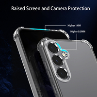 Pour Samsung S24 Plus Coque de protection transparente antichoc pour Galaxy S23 S25 S22+ S20 Ultra S21 FE Coque de téléphone souple en TPU