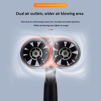 Souffleur de neige et déboucheur de canalisations professionnel sans balais à double moteur 70, avec turbine à ventilateur puissant, pour lavage de voiture, à batterie lithium, portatif