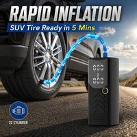 Inflador de Neumáticos Portátil YILIE P008-5, Bomba de Aire para Auto de 6000mAh, Compresor de Aire Digital de 22 Cilindros para Bicicleta, Venta al Por Mayor de Fábrica