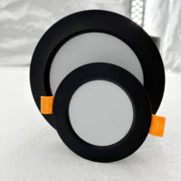 Plafonnier LED encastré rond en aluminium moderne pour bureau, 4/5/6/8 pouces, DC24V RGB/RGBW/RGBWW, IP33, dimmable
