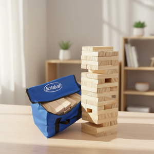 Bloques <span class=keywords><strong>de</strong></span> Madera <span class=keywords><strong>de</strong></span> Pino para Apilar, <span class=keywords><strong>Juego</strong></span> <span class=keywords><strong>de</strong></span> Construcción <span class=keywords><strong>de</strong></span> Torres Gigantes, Juguete Educativo, <span class=keywords><strong>Juego</strong></span> <span class=keywords><strong>de</strong></span> Bloques <span class=keywords><strong>de</strong></span> Madera para Apilar Torres - Product Image 4