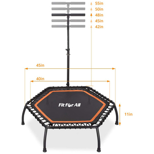 Zuverlässige Indoor Bungee Cord Jumping Rebounder Gymnastik Fitness Mini Hexagon Trampolin