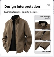 Nouvelle veste bomber décontractée pour homme en cuir artificiel, style coréen, tendance, ample et brodée, collection été 2026 transfrontalière